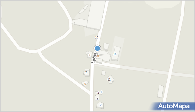 Czechowice-Dziedzice, Łężna, 18, mapa Czechowic-Dziedzic