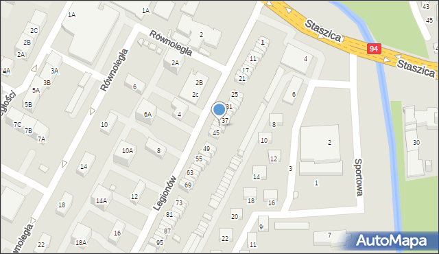 Czeladź, Legionów, 41, mapa Czeladź