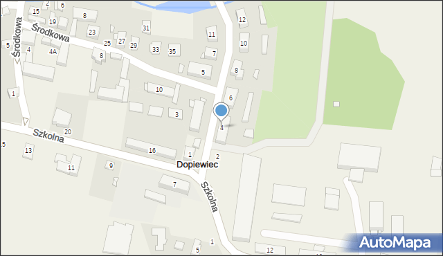 Dopiewiec, Leśna, 4, mapa Dopiewiec