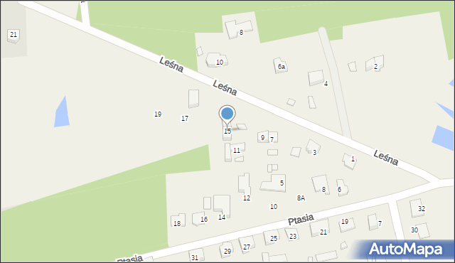 Droszków, Leśna, 15, mapa Droszków