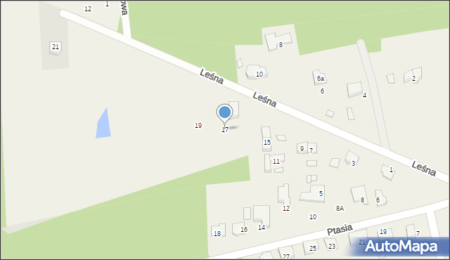 Droszków, Leśna, 17, mapa Droszków