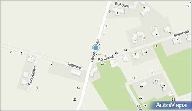 Drwęsa, Leszczynowa, 15, mapa Drwęsa