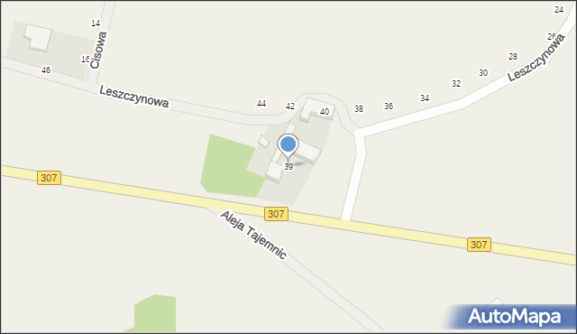 Drwęsa, Leszczynowa, 39, mapa Drwęsa