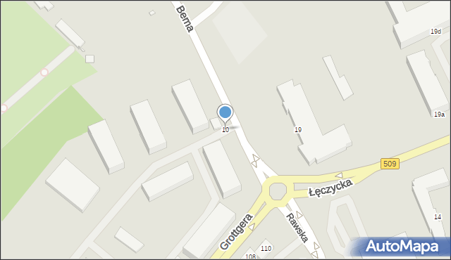 Elbląg, Łęczycka, 10, mapa Elbląga