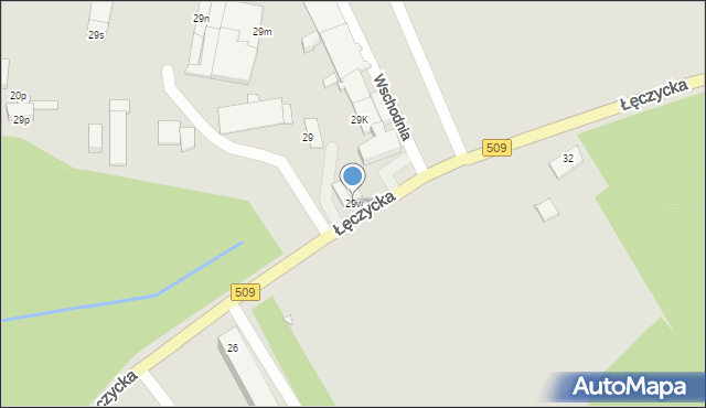 Elbląg, Łęczycka, 29w, mapa Elbląga