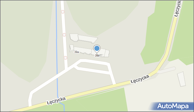 Elbląg, Łęczycka, 39b, mapa Elbląga