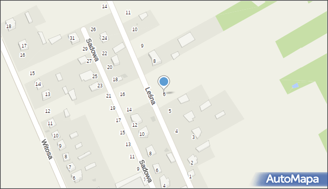 Fałków, Leśna, 6, mapa Fałków