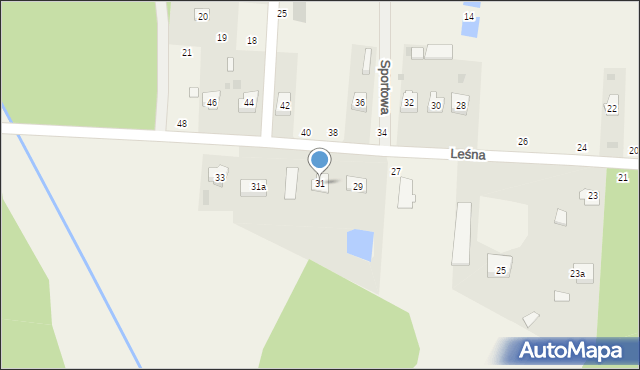 Firlej, Leśna, 31, mapa Firlej