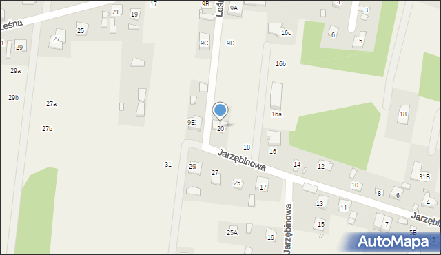 Gabryelin, Leśna, 9F, mapa Gabryelin