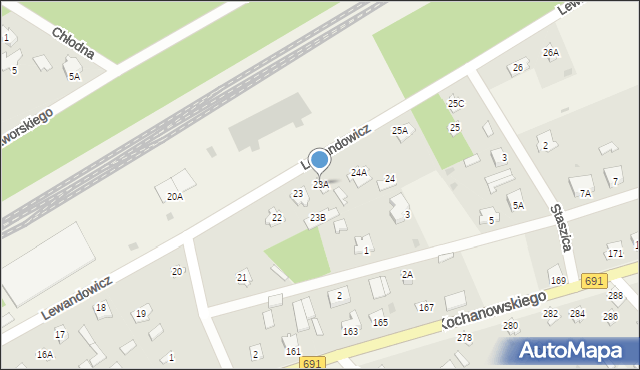 Garbatka-Letnisko, Lewandowicz Hanki, 23A, mapa Garbatka-Letnisko