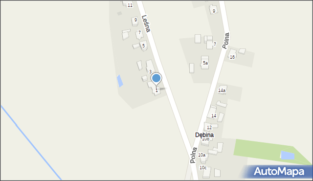 Gąsiorowice, Leśna, 1, mapa Gąsiorowice