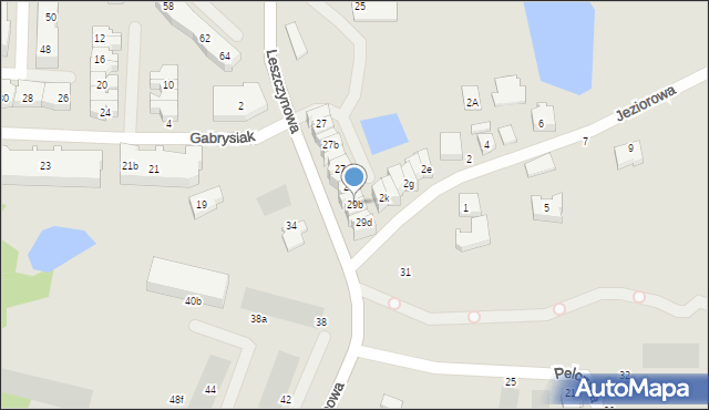 Gdańsk, Leszczynowa, 29b, mapa Gdańska