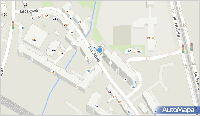 Gdańsk, Leczkowa Konrada, 11, mapa Gdańska