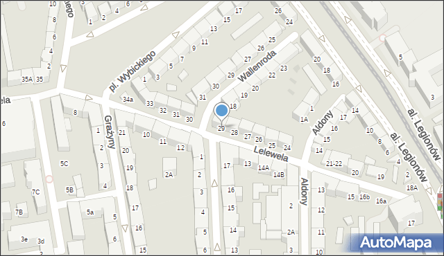 Gdańsk, Lelewela Joachima, 29, mapa Gdańska