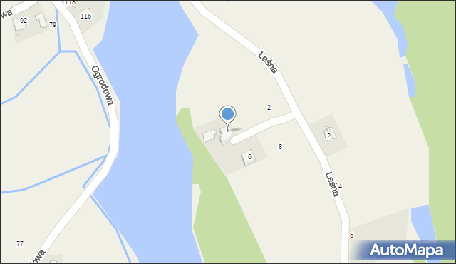 Głębowice, Leśna, 4, mapa Głębowice