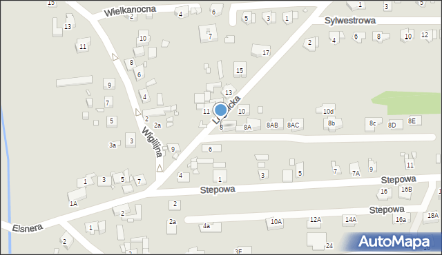 Gliwice, Legnicka, 8, mapa Gliwic