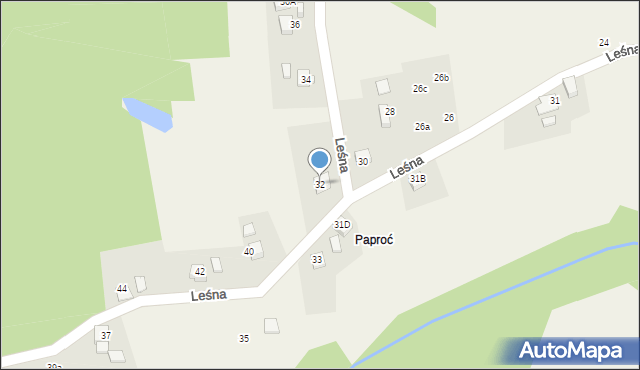 Gogołowa, Leśna, 32, mapa Gogołowa