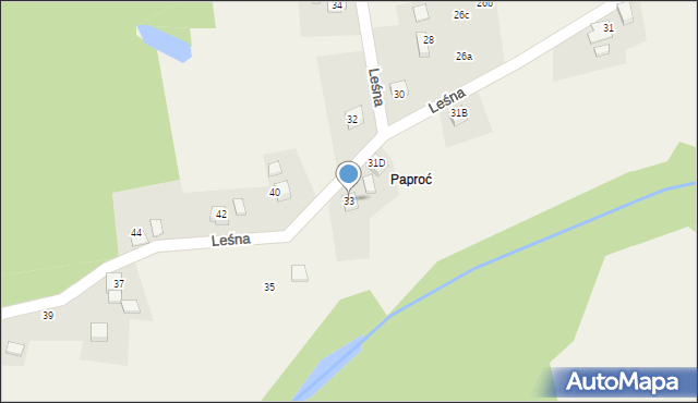 Gogołowa, Leśna, 33, mapa Gogołowa