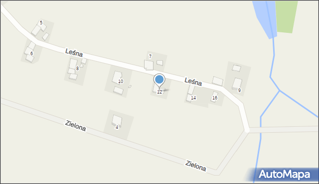 Golczowice, Leśna, 12, mapa Golczowice