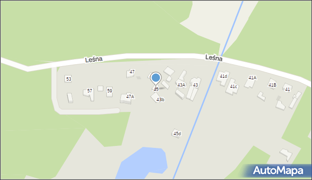 Góra Kalwaria, Leśna, 45, mapa Góra Kalwaria