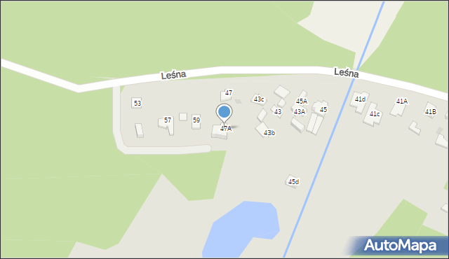 Góra Kalwaria, Leśna, 47A, mapa Góra Kalwaria