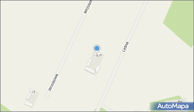 Górzno, Leśna, 9, mapa Górzno