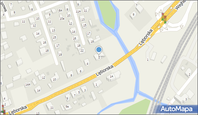 Gościcino, Lęborska, 2, mapa Gościcino