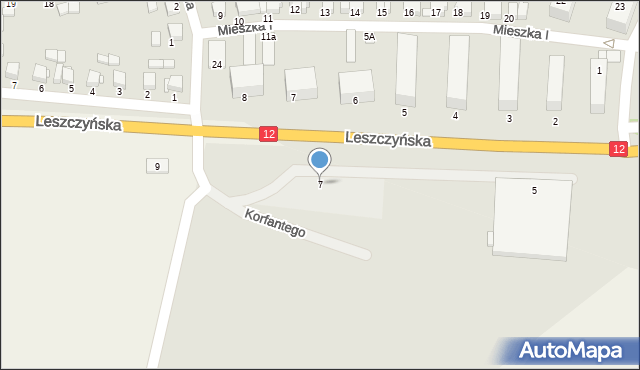 Gostyń, Leszczyńska, 7, mapa Gostyń