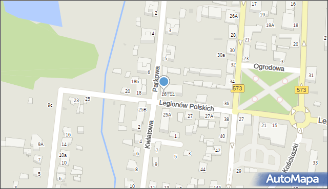 Gostynin, Legionów Polskich, 16, mapa Gostynin