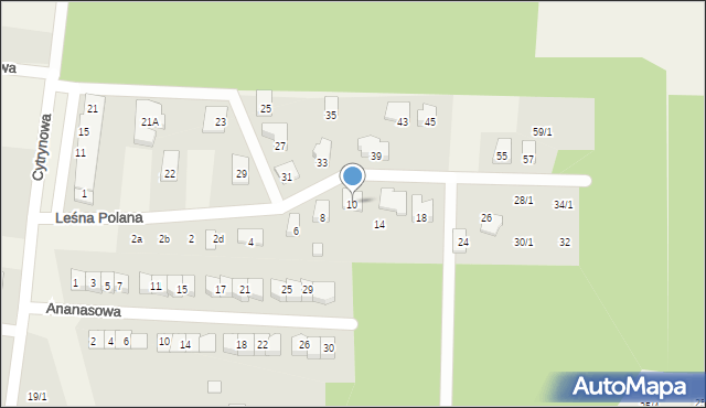 Grabówka, Leśna Polana, 10, mapa Grabówka