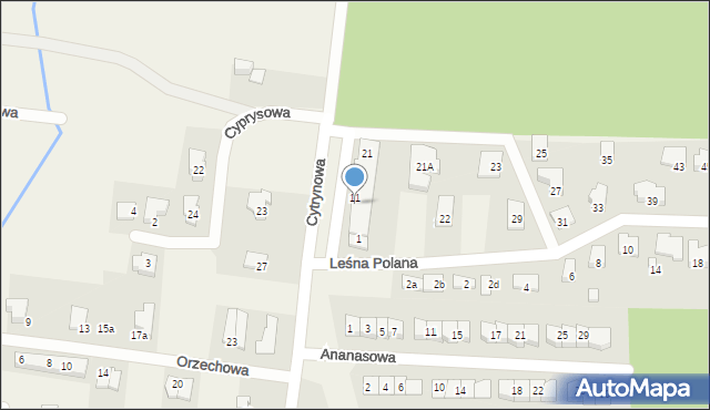 Grabówka, Leśna Polana, 9, mapa Grabówka