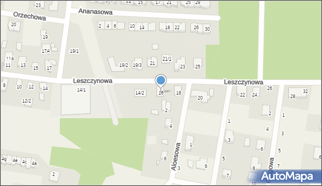 Grabówka, Leszczynowa, 16, mapa Grabówka