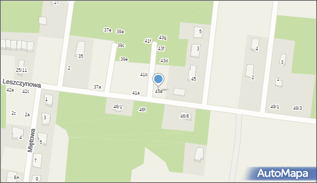 Grabówka, Leszczynowa, 43a, mapa Grabówka