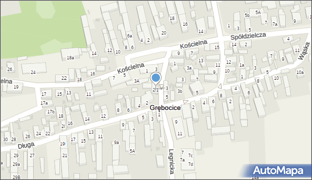 Grębocice, Legnicka, 2/1, mapa Grębocice