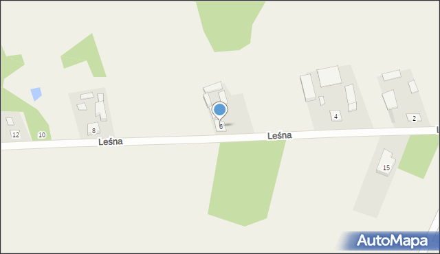 Grochówka, Leśna, 6, mapa Grochówka