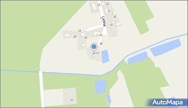 Grodzisko, Leśna, 37, mapa Grodzisko