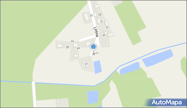 Grodzisko, Leśna, 39, mapa Grodzisko