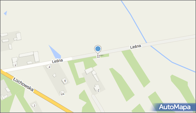 Gwizdały, Leśna, 12, mapa Gwizdały