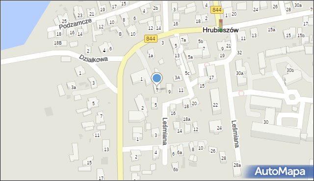 Hrubieszów, Leśmiana Bolesława, 7, mapa Hrubieszów