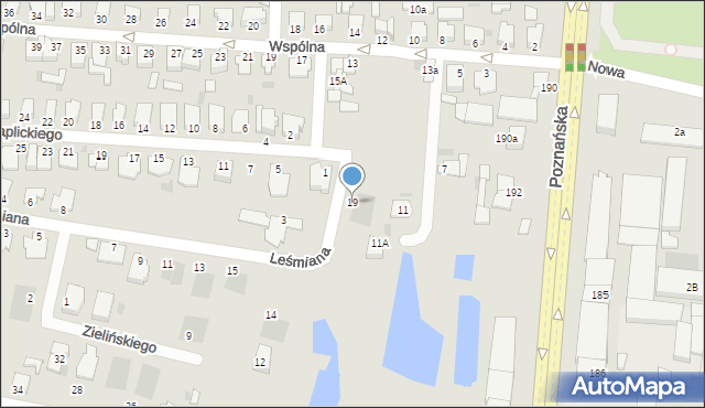 Inowrocław, Leśmiana Bolesława, 19, mapa Inowrocławia