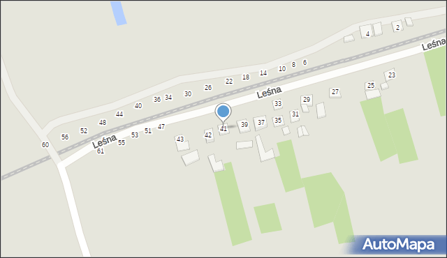 Izbica, Leśna, 41, mapa Izbica