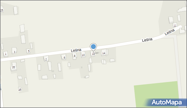 Jabłonna Lacka, Leśna, 12, mapa Jabłonna Lacka