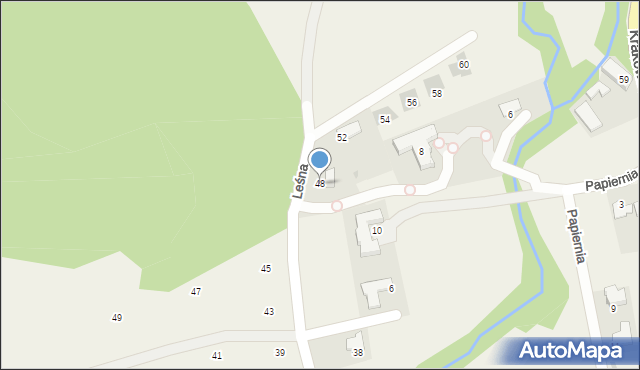 Januszowice, Leśna, 48, mapa Januszowice