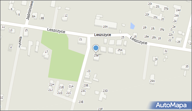 Jarocin, Leszczyce, 23a, mapa Jarocin