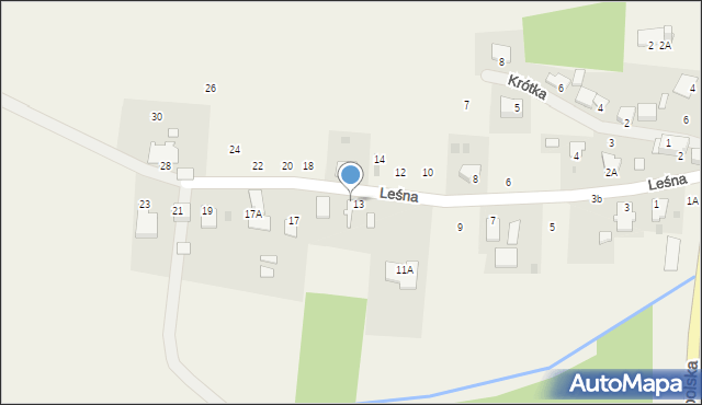 Jastrzębie, Leśna, 15, mapa Jastrzębie