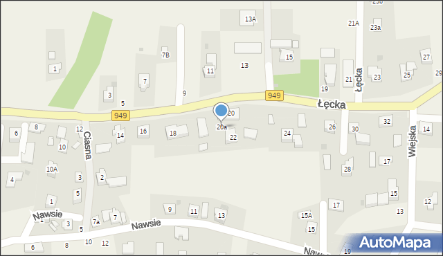 Jawiszowice, Łęcka, 20a, mapa Jawiszowice