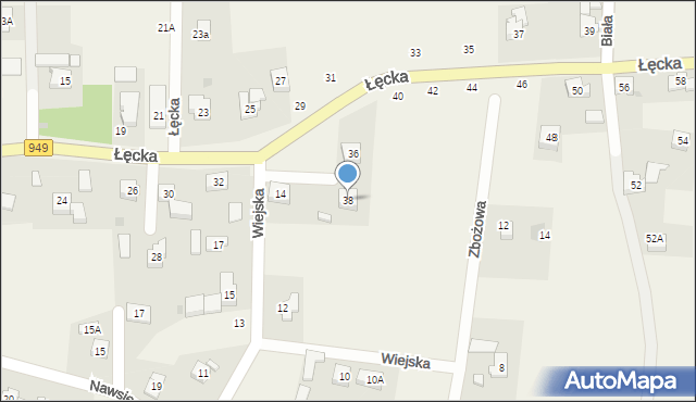 Jawiszowice, Łęcka, 38, mapa Jawiszowice