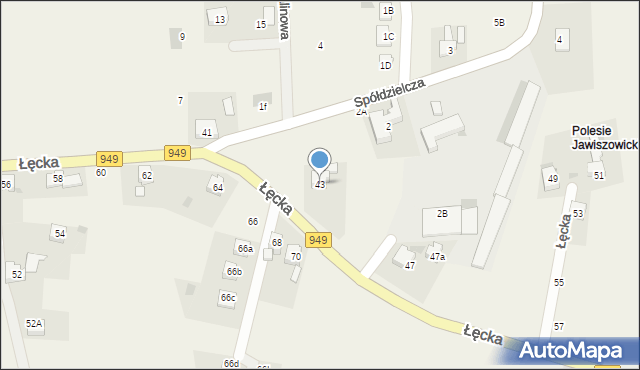 Jawiszowice, Łęcka, 43, mapa Jawiszowice