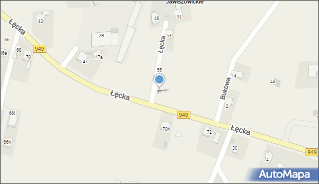 Jawiszowice, Łęcka, 57, mapa Jawiszowice