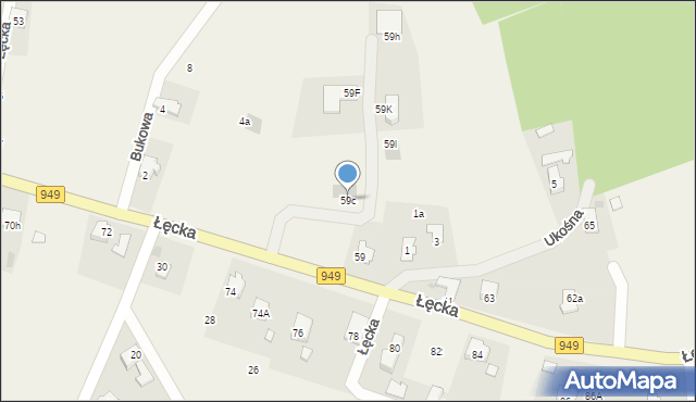 Jawiszowice, Łęcka, 59c, mapa Jawiszowice